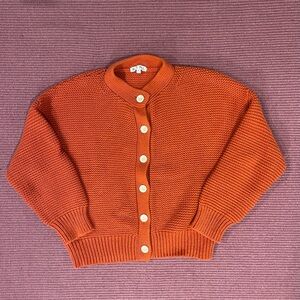 Alex Mill Vibrant Orange Cardigan